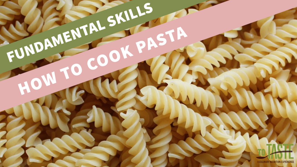 how to cook pasta