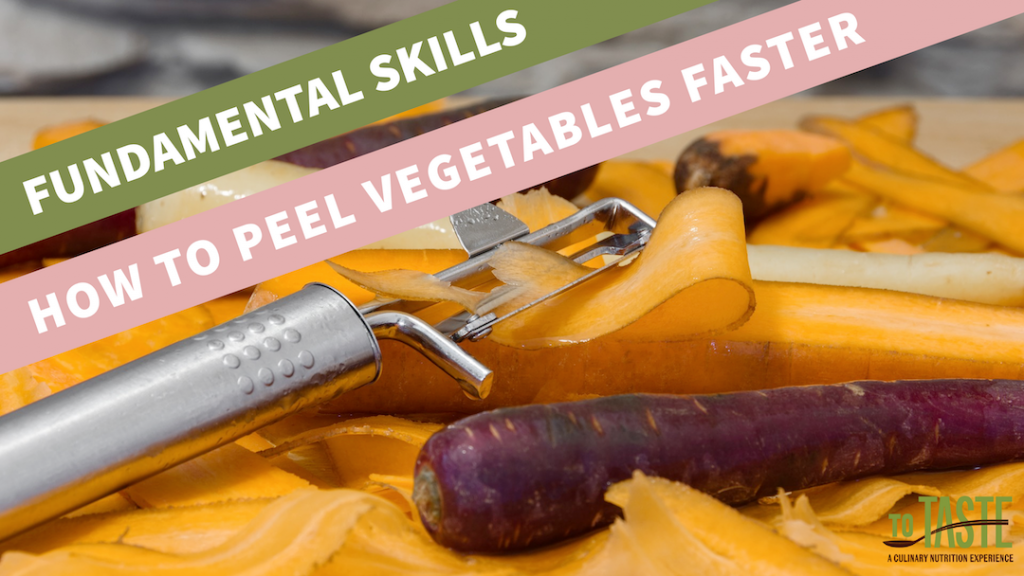 how to peel vegetables faster