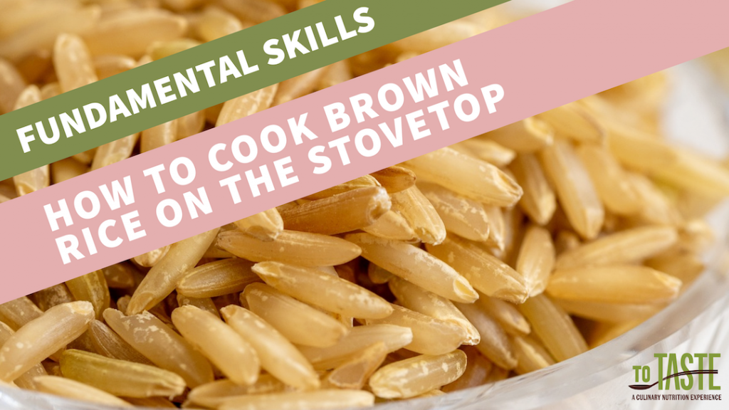 how to cook brown rice
