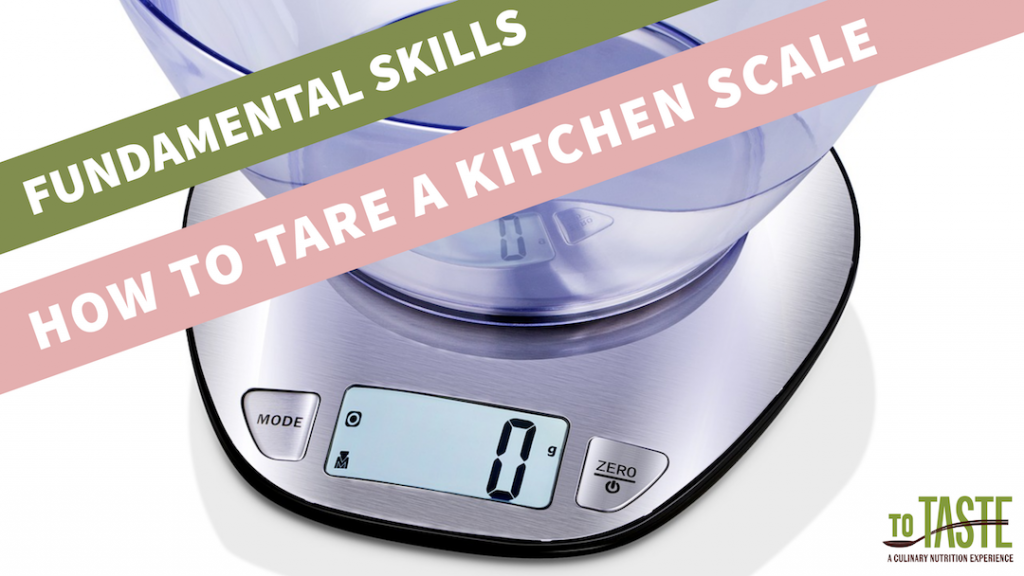 how to tare a scale