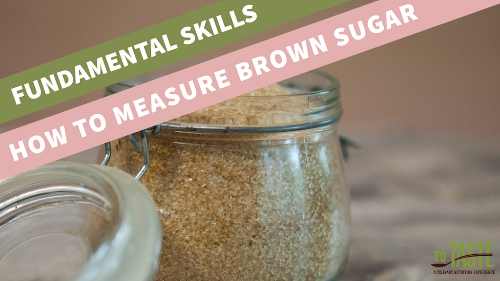 how to measure brown sugar