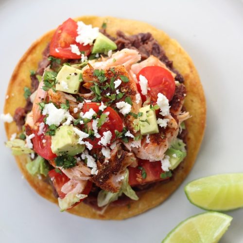 Salmon Tostada
