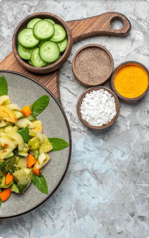 Top View Green Salad