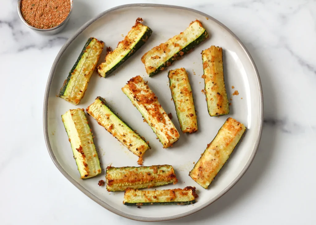 Roasted Zucchini Spears with Peri Peri Spice