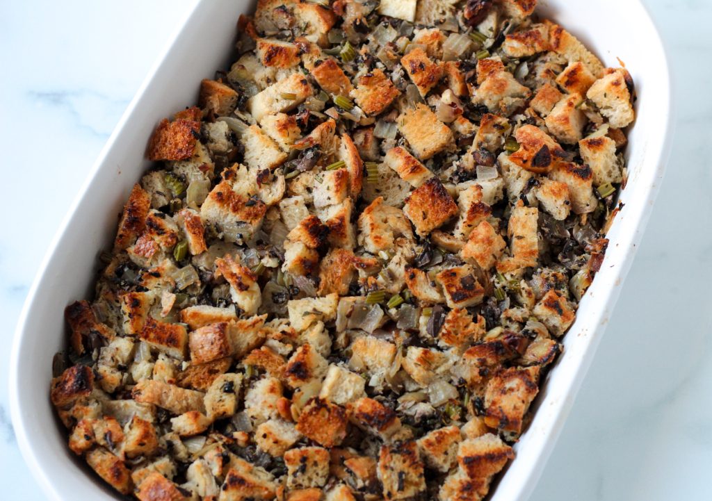 Mushroom Stuffing with Walnuts