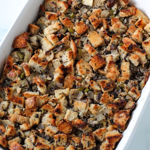 Mushroom Stuffing with Walnuts
