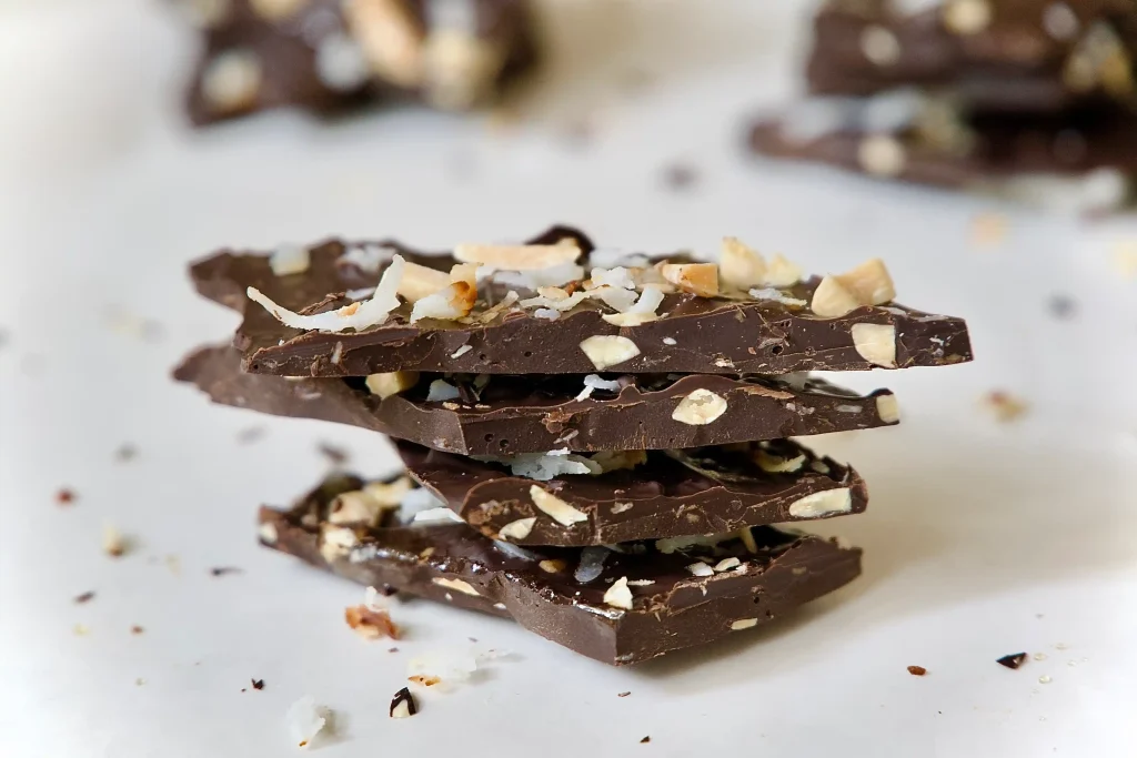 Coconut Almond Dark Chocolate Bark