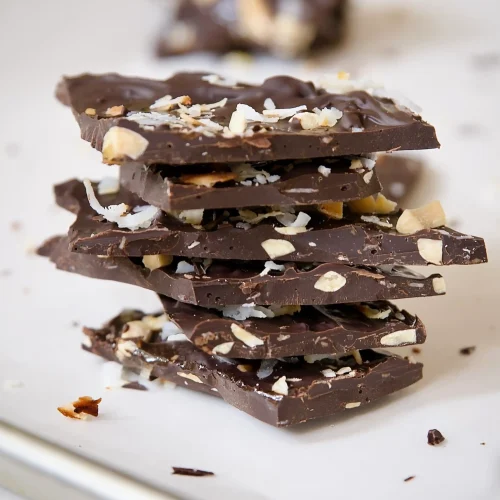 Coconut Almond Dark Chocolate Bark