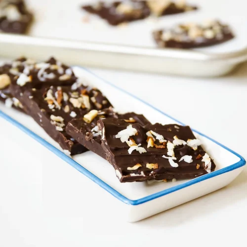 Coconut Almond Dark Chocolate Bark