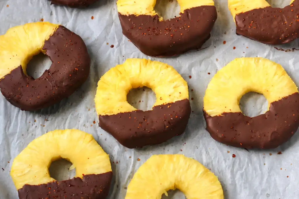 Chocolate Dipped Pineapple