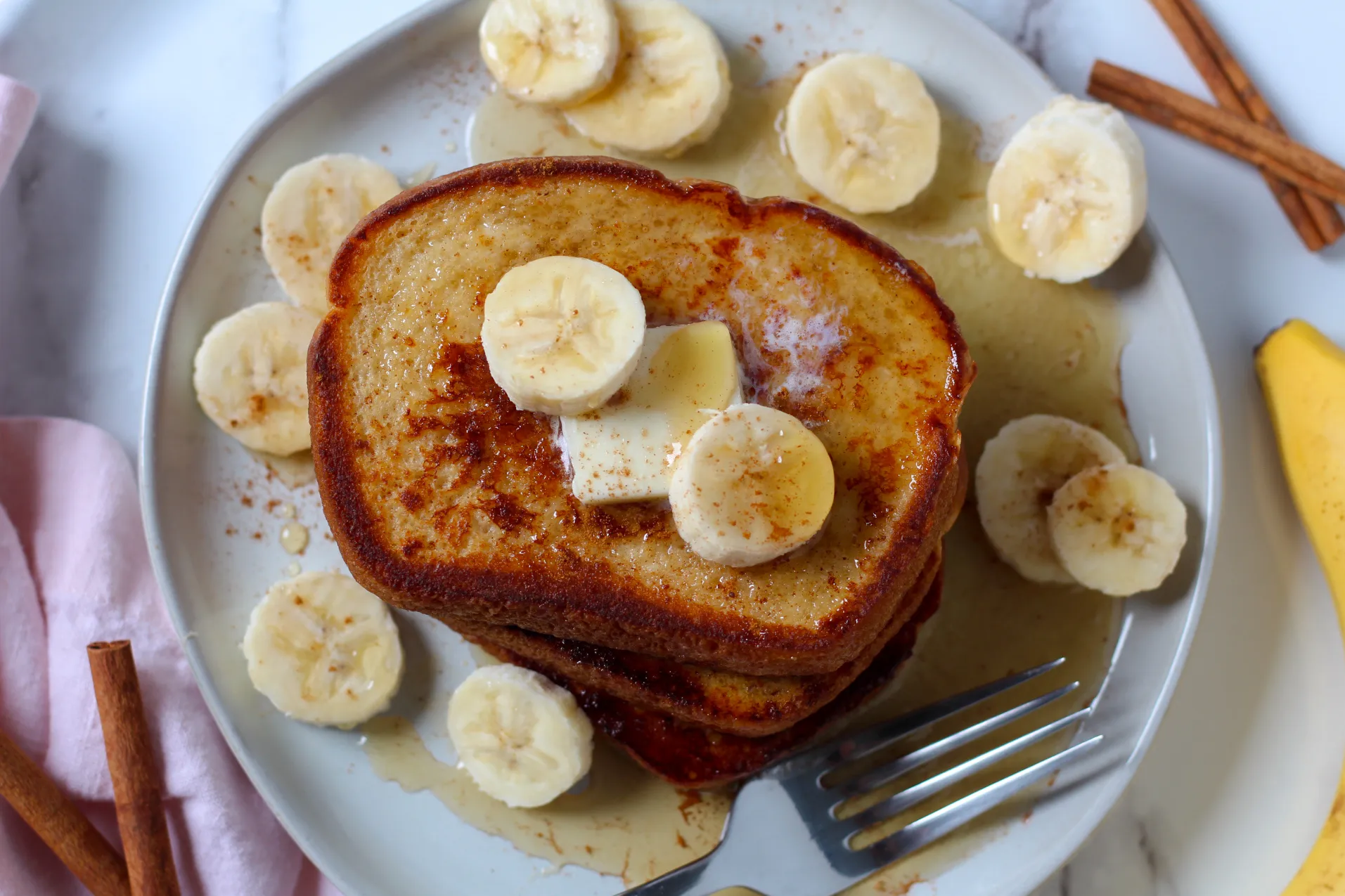 Banana French Toast with Sourdough